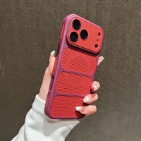 Nouvelle conception de dissipation thermique en maille rafraîchissante, charge sans fil pour Apple 13 14 15 16 17 Series avec protection intégrale antichoc de l'appareil photo