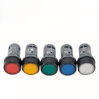 Tombol Tekan ABB CP1-10L-10 Asli 22mm Panel Mount Tipe Flush Biru 1NO Momentary Normally Open Saklar Tombol Tekan Industri