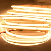Bande lumineuse LED personnalisable en couleur, rétroéclairage intelligent pour téléviseur, LED COB 5M, bandes lumineuses SMD 5050 personnalisées en pouces, prise en charge de la télécommande