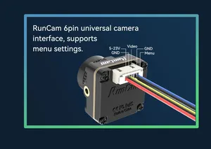Xueren RunCam Robin 3 1200TVL FPV Camera 1/3 "Coms DC 5-23V rapporto dello schermo 4:3 5.3g 19*19*19mm per RC FPV Racing Drone Quadcopter - Product Image 4