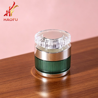 Tarro de Plástico PP de 5/10g 15/20g 30g con Tapa Plateada de Lujo para Crema de Ojos de Día/Noche, Envase Cosmético para el Cuidado de la Piel con Serigrafía