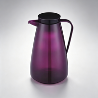 Carafe isotherme 1000 ml avec intérieur en verre pour eau et thé, pot thermos