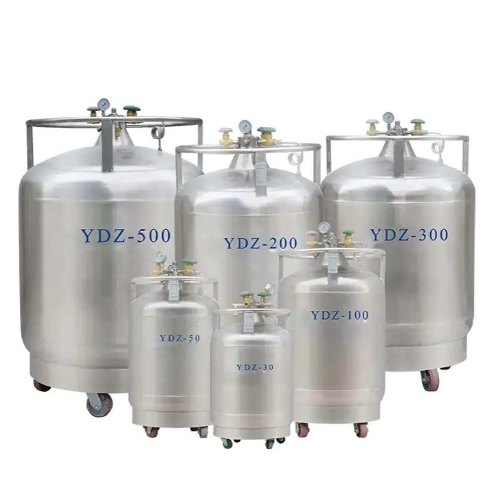 Serbatoio di stoccaggio liquido in acciaio inossidabile YDZ-200 200L LN2 contenitore di azoto liquido autopressurizzato/serbatoio di azoto/recipiente a pressione