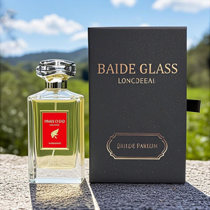 Factory New Irregular Perfume Spray <b>Bottle</b> Empty Clear Flat Pump Crimp 100ml Glass Square Perfume <b>Bottle</b> with Gift Box - Product Image 4