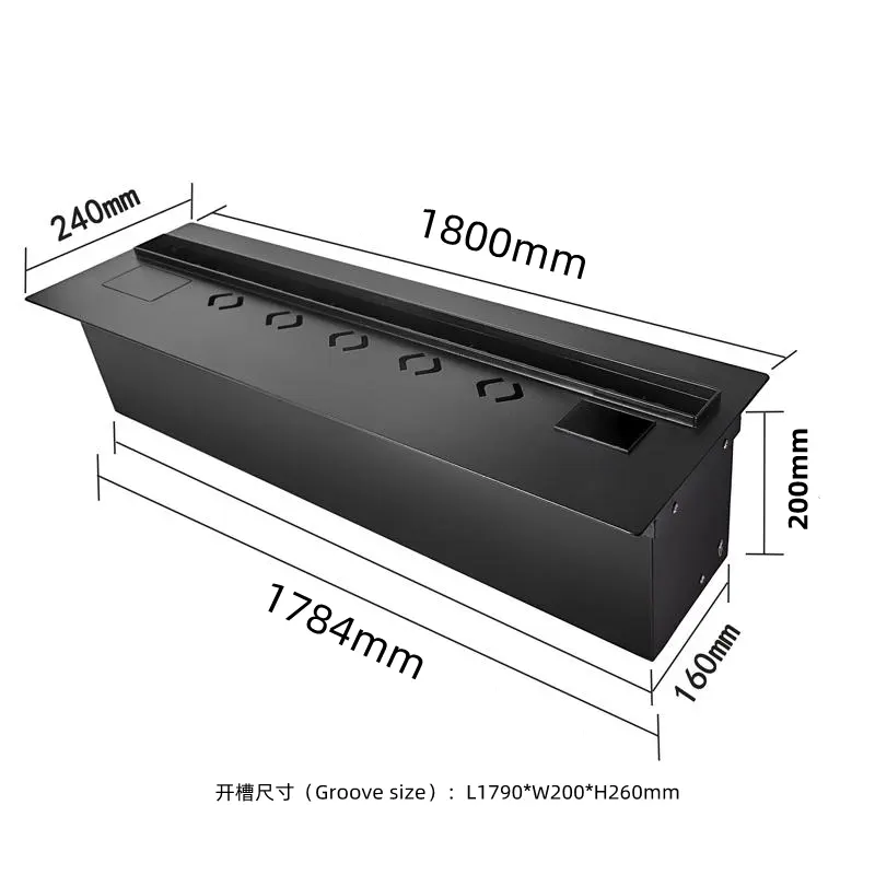 1800mm High-end akıllı buhar şömine ev süper uzun 80 inç simülasyon alev su buharı şömine