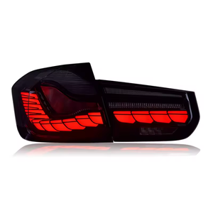 Feux arrière LED style écailles de dragon SJC GTS pour BMW Série 3 F30 F35 2012-2018, Plug and Play, feux de recul et antibrouillard, rouge fumé - Product Image 5