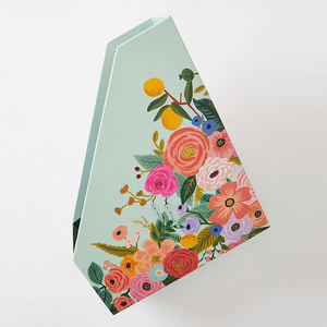 לוגו מותאם אישית הדפסת קרטון נייר משרד שולחן Folio קובץ ארגונית מחזיק מגזין עם תווית מדף - Product Image 3