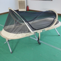 Tente moustiquaire pliante sur mesure pour lit d'appoint extérieur, idéale pour le camping (adultes)
