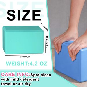 Bloc de yoga minimaliste antidérapant en mousse EVA haute densité CZFIT, emballage universel en papier doux de qualité supérieure pour la gym - Product Image 2