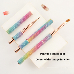 Pinceau à ongles professionnel en gel UV avec manche en métal personnalisé, pinceau de peinture pour gel constructeur pour salon de manucure - Product Image 6