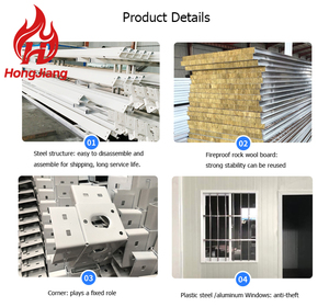 Nhà nhỏ lắp ghép giá rẻ, đóng gói phẳng, vận chuyển dễ dàng, nhà <span class=keywords><strong>container</strong></span> mô-đun tháo rời, thiết kế hiện đại, phòng khách bằng thép - Product Image 5