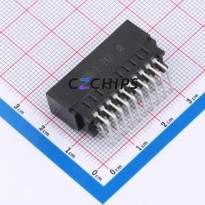 5650118-2 Gold Finger Connector Bent Lead Through Hole,P=2.54mm Connector 2.54mm 20P Right Angle Insert Phosphor Bronze - Product Image 2