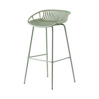 Tabouret de bar en métal moderne de style nordique, non rotatif, à hauteur fixe, pour comptoir de caisse ou réception