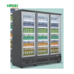 Vitrina de bebidas de acero inoxidable de una sola temperatura Tienda de conveniencia Refrigeración directa Equipo de refrigeración de supermercado - Product Image 5
