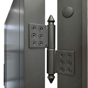 American Backyard External Electric Smart Lock House Puertas delanteras de metal para exteriores con listones de aluminio modernos a la venta - Product Image 6