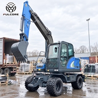 Efisiensi Kerja Tinggi Mini Excavator FULCORE Kapasitas Bucket 0.27m³ Kemampuan Manuver Tinggi untuk Penanganan Material Mini Excavator