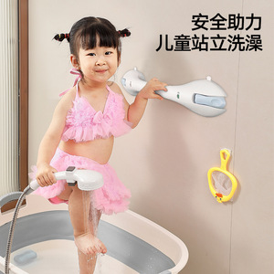 Barre d'appui pour salle de bain à ventouse, capacité de charge 100 kg, installation sans perçage, pour toilettes et baignoire, poignée de sécurité - Product Image 4
