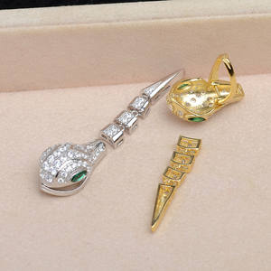 สร้อยคอเงินแท้ S925 อุปกรณ์ DIY ตัวล็อคแบบงูเปล่า สำหรับใส่ลูกปัด 6-8 เม็ด สำหรับจี้มุกและชาร์ม ปี 5804 - Product Image 4