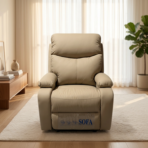Modern PU Leather Recliner Chair Manual Living Room Furniture Solid Back Leisure Chair Contemporary Design - Product Image 2