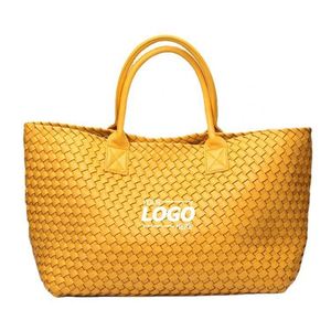 Sac fourre-tout en cuir vegan personnalisé de grande capacité pour les voyages - Sac à main et sac à bandoulière élégant pour femmes - Product Image 1