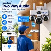 V380 Pro 4G WiFi Security CCTV Camera Two Way Audio Full Color Night Vision H.264 IP66 Waterproof For Indoor Outdoor CCTV Camera