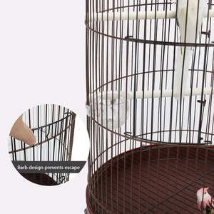 Nouvelle conception en gros : Grande volière carrée pliable en métal pour canaris - Product Image 3
