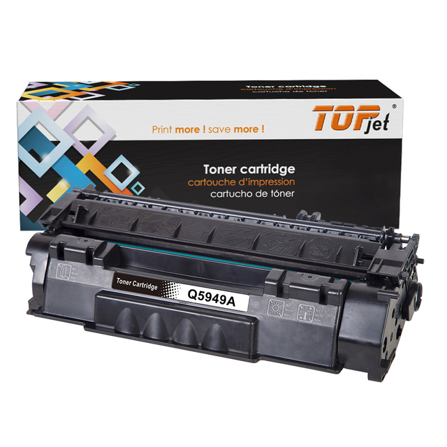 Topjet Q5949A Q5949X 49A 49X Compatible Toner Cartridge with Chip for HP Laser Jet 1160 1160le 1320 1320N Laser Printer