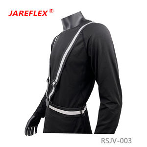 سترة أمان عالية الوضوح، خفيفة الوزن، قابلة للتعديل ومرنة، مع أشرطة عاكسة عالية الوضوح، مناسبة للرجال والنساء، للبناء - Product Image 3