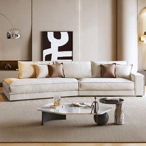 Sofá Seccional Cuadrado Europeo Moderno Budapest, Tapizado en Cuero de Grano Natural, 3 Plazas, para Entornos Residenciales Premium - Product Image 3