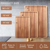 Planche à découper en bois personnalisée populaire-Bois de chêne pour la viande, le fromage, les légumes et les fruits