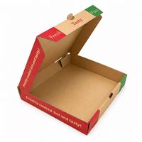 Emballage alimentaire en papier kraft imprimé sur mesure de qualité export, boîte à pizza pliable de 7, 8, 9, 10, 12, 15, 16, 18 pouces, conteneur à pizza