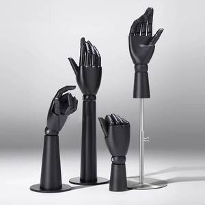 Sang trọng màu đen bằng gỗ mannequin tay Hiển thị mô hình cho kính mát đồng hồ trang sức Dresses thanh lịch ăn mặc hình thức - Product Image 4