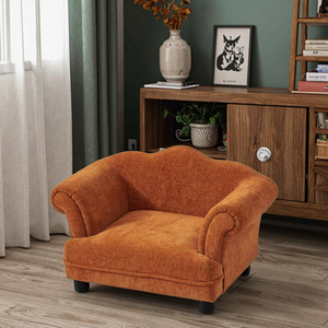 Lusso moderno letto per animali domestici morbido peluche cuccia per gatti in pelle di metallo cotone per un sonno confortevole in salotto per l'inverno - Product Image 4