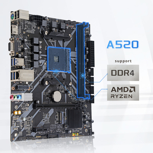 Carte mère de bureau AMD A520 Micro ATX, nouvelle carte mère pour ordinateur DIY, prise en charge des processeurs Ryzen4 Ryzen5, slot AM4, SSD M.2 SATA, <span class=keywords><strong>DDR4</strong></span> 64 Go - Product Image 1