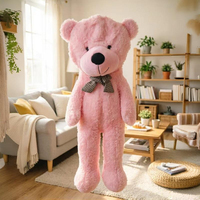 Ours en peluche au design minimaliste et décontracté, avec options multicolores attrayantes, rembourrage en coton PP, tissu polyester, fait main