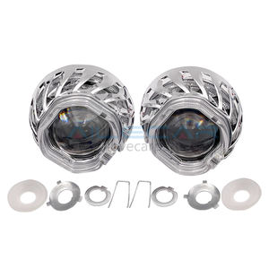 Turbina cuadrada de 2,5 pulgadas con sistema de luz de coche, <span class=keywords><strong>kit</strong></span> de lente de proyector Bixenón <span class=keywords><strong>h7</strong></span>, halos X duales - Product Image 3