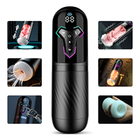 Godet de masturbation télescopique pour homme à 7 fréquences, avec 5 modes de succion, contrôle par application, chauffant, design intérieur 3D, Godet Avion, Jouet sexuel