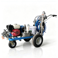 Machine de marquage routier à haute efficacité, à pulvérisation liquide froide, à ligne sans air automatique, moteur Honda de haute qualité, super personnalisée