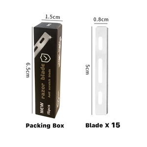 Cuchillas de afeitar de un solo filo de acero inoxidable de alta calidad, venta al por mayor, cuchillas de afeitar de seguridad anticorte - Product Image 2