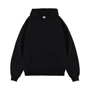 Sweat à capuche ample pour homme, style rétro américain, en molleton bouclette lourd 220g, imprimé, à épaules tombantes, sans cordon <span class=keywords><strong>de</strong></span> serrage, vente en gros - Product Image 1