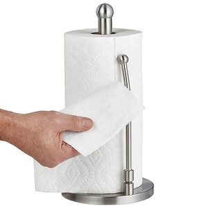<span class=keywords><strong>Porte</strong></span>-serviettes en acier inoxydable, Stand pour rouleau de papier toilette, boîte de mouchoirs originale argent, support drôle pour rouleau, cuisine, 5 pièces - Product Image 3