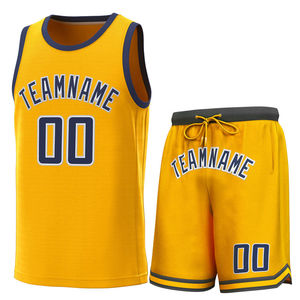 Maillot de basket-ball pour hommes en gros, maillot en mesh imprimé assorti à l'équipe, vente chaude, avec nom et numéro personnalisés - Product Image 3