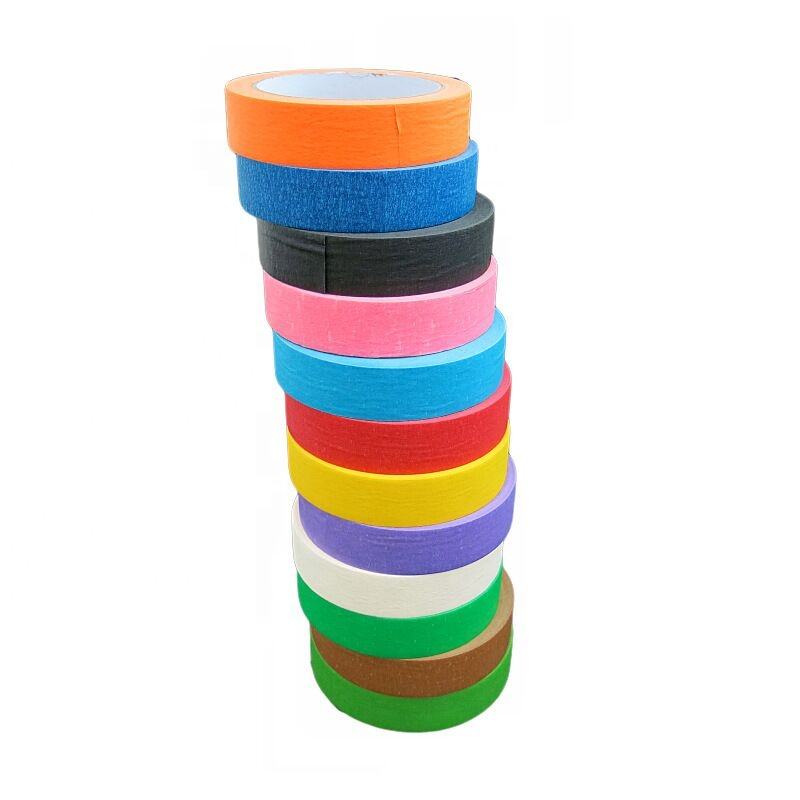 Colorrd Tape Colored Crepe Paper Acrylic Heat-Resistant Single Sided Masking Packing ...