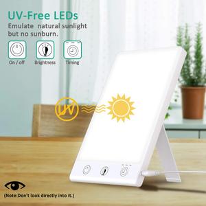 Usine directe personnalisable 10000lux lampe de thérapie par la lumière du soleil haute qualité <span class=keywords><strong>vitamine</strong></span> <span class=keywords><strong>D</strong></span> lumière du jour LED humeur <span class=keywords><strong>d</strong></span>épression lumière triste - Product Image 4