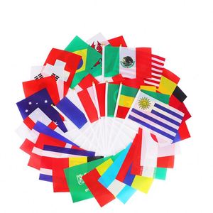 Bandera de Mano Personalizada al por Mayor, 100% Poliéster, Mini Bandera Nacional, para Animar en Partidos de Fútbol - Product Image 1