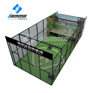 Simulador de beisebol interno ar, simulador de projeção interativa para esportes