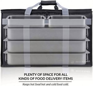 Bolsa Térmica para Picnic Impermeable 600D Personalizable, Bolsa de Entrega de Alimentos con Aislamiento Térmico de Proveedor Chino - Product Image 3