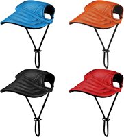 Casquette de baseball en toile pour chien, vente en gros, chapeau d'extérieur pour chat, pare-soleil avec bande de cou, accessoires pour animaux de compagnie