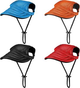 Gorra de béisbol de lona para perros y gatos, visera de sol con tira para el cuello, accesorios para mascotas, al por mayor - Product Image 6