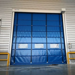 Porte de capteur de roulement rapide de volet roulant industriel de télécommande électrique de PVC à grande vitesse pour l'intérieur d'entrepôt de grand atelier - Product Image 3